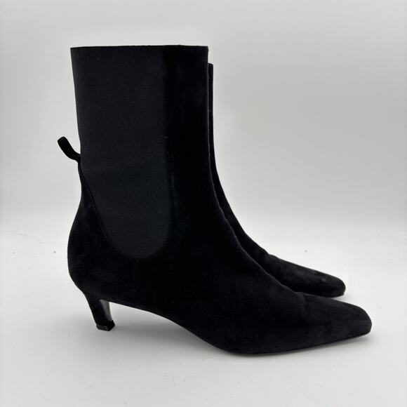 Toteme Suede Mid Heel Boots Women's EU41 US 11 Y2K SATC Office Siren - Picture 3 of 10